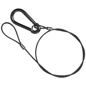 30" Heavy Duty Safety Cable - Black