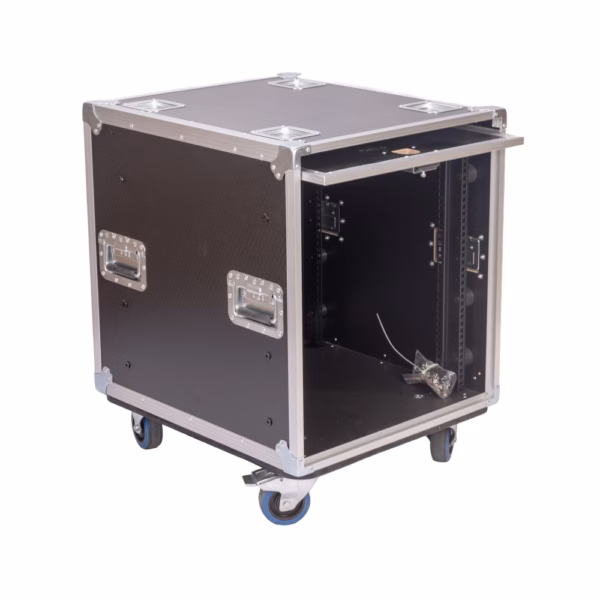 12U Rolling Slide-N-Slam Rack Case